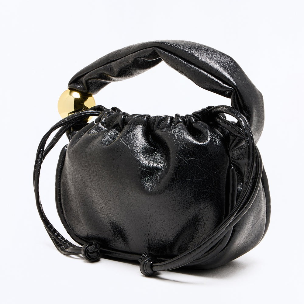 A Little Bit Of Drama Faux Leather Shoulder Handbag