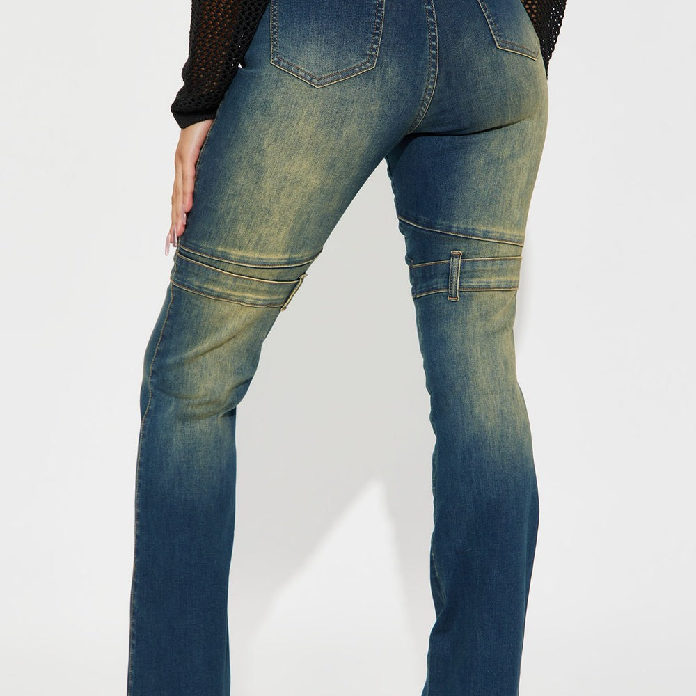 Aja Stretch Tinted Bootcut Jeans
