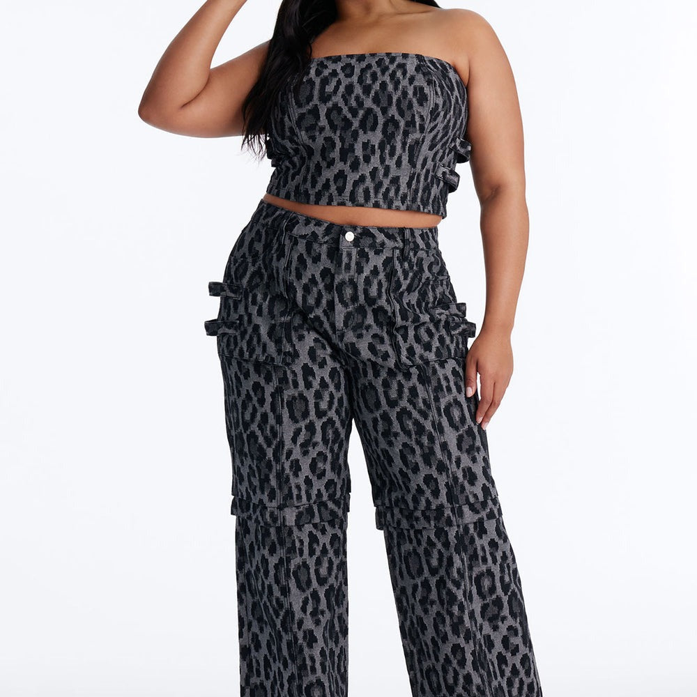 Act Cool Leopard Cargo Pant Set