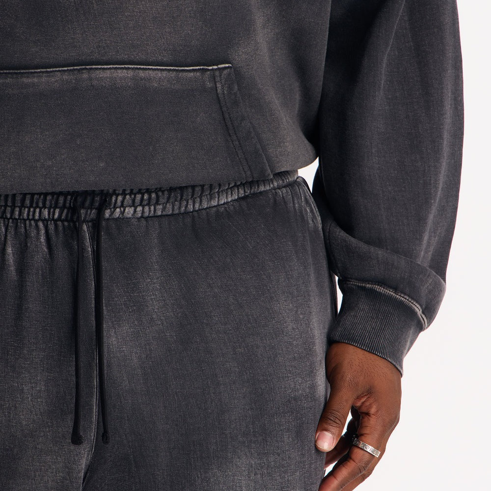 Acid Wash Heavyweight Slim Flare Sweatpants
