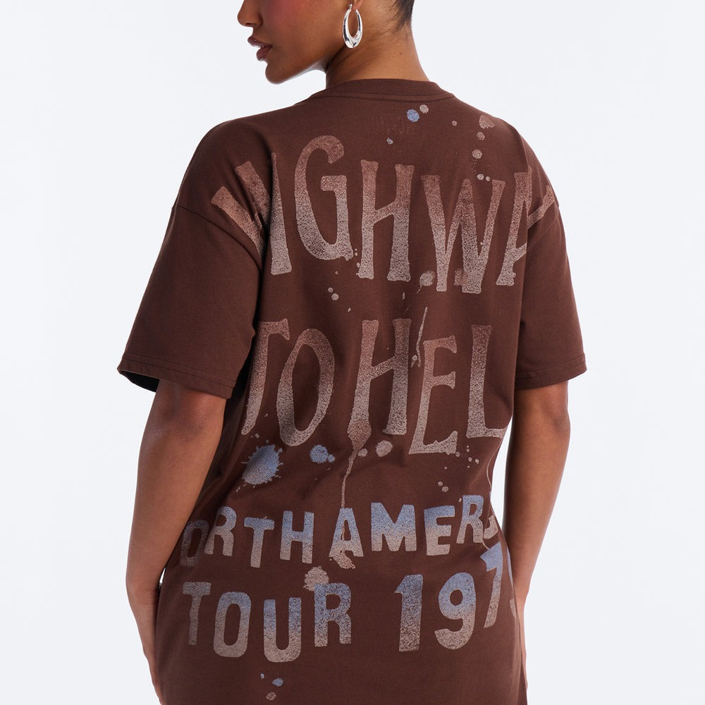 ACDC Highway To Hell Front And Back Tee