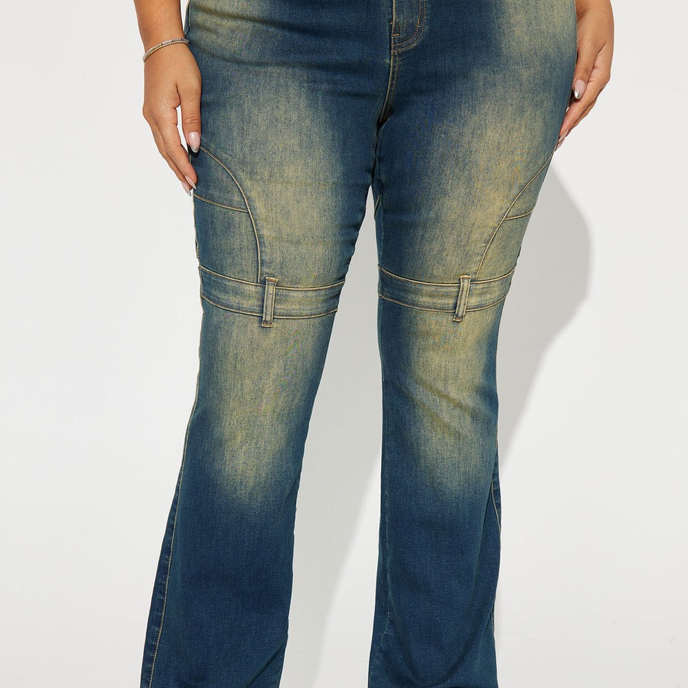 Aja Stretch Tinted Bootcut Jeans