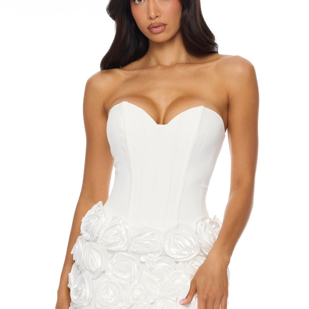 Alessia Floral Applique Maxi Dress