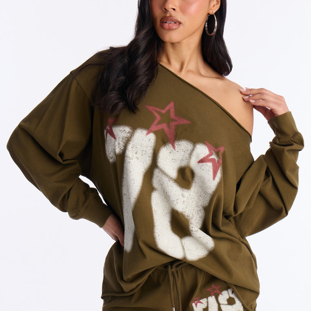 78 Stars Off Shoulder Short Set