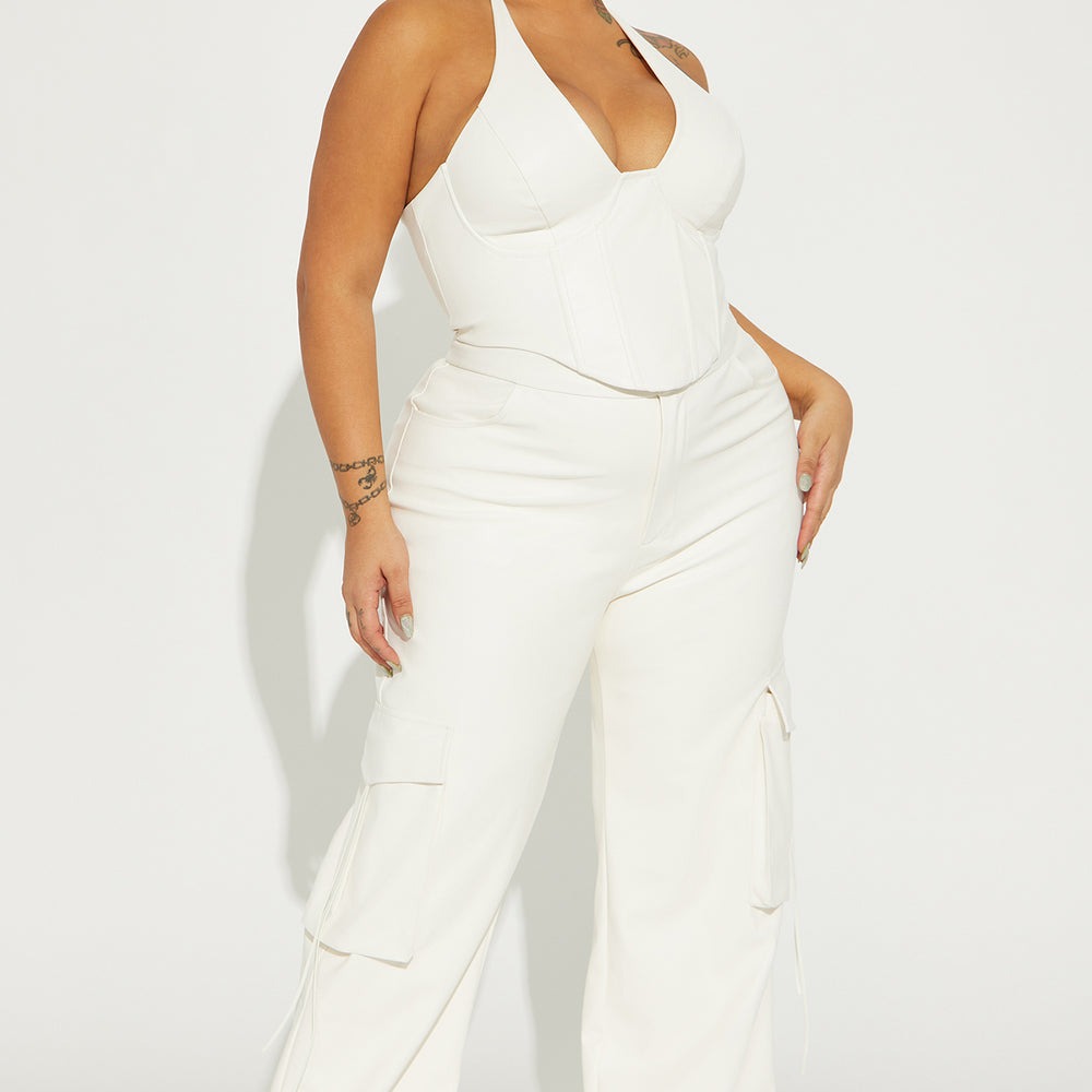 After Party Faux Leather Pant Set