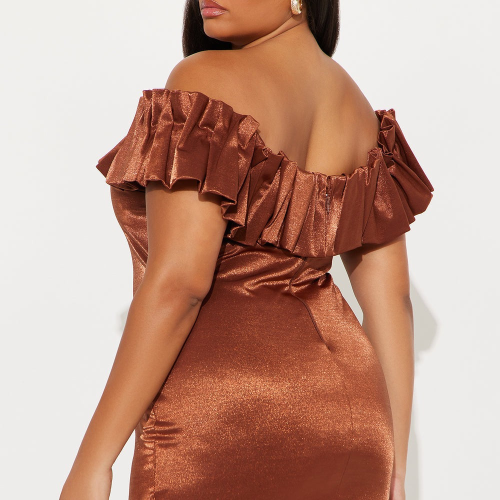 Alessia Off Shoulder Ruffle Mini Dress