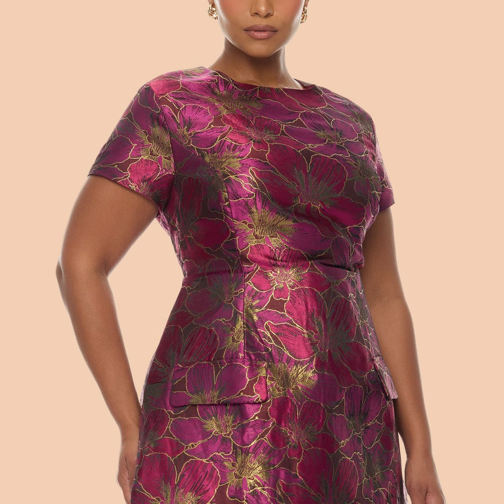 Adeline Jacquard Mini Dress