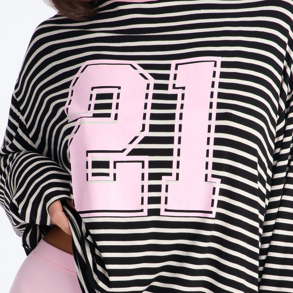 21' Energy Striped Biker Short Set