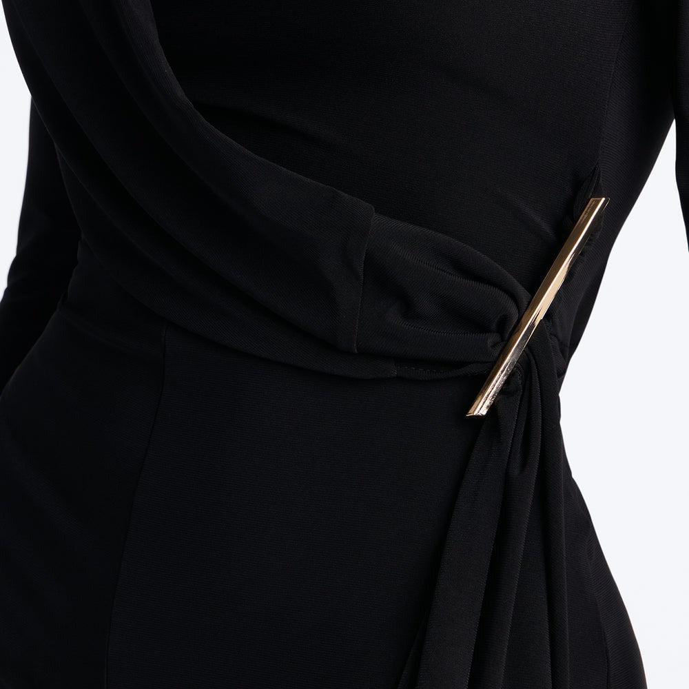 Adri Draped Wide Leg Jumpsuit