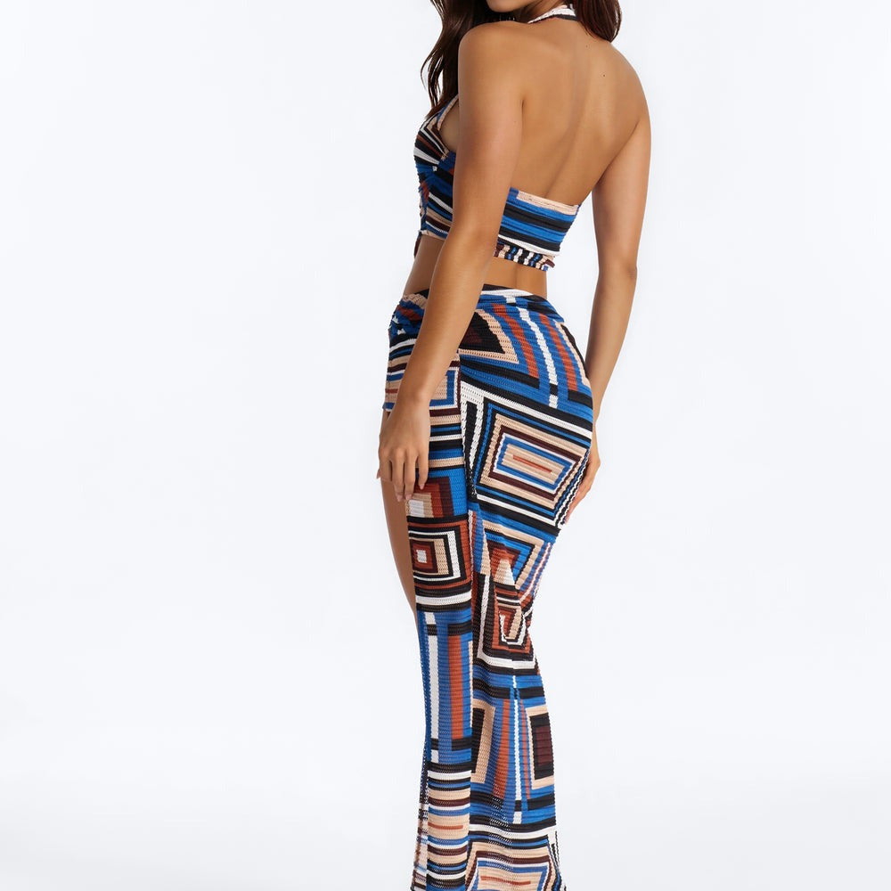 Alicia Halter Maxi Skirt Set