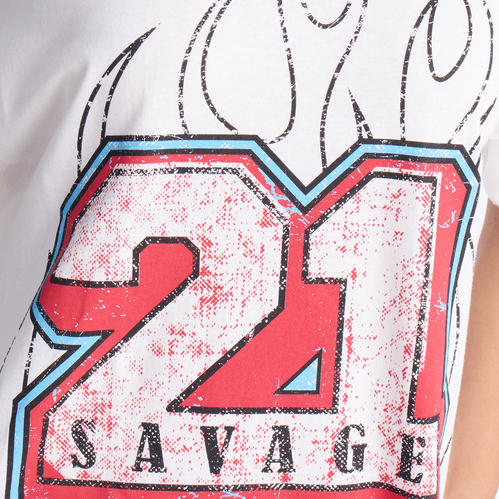 21 Savage Flame Tee
