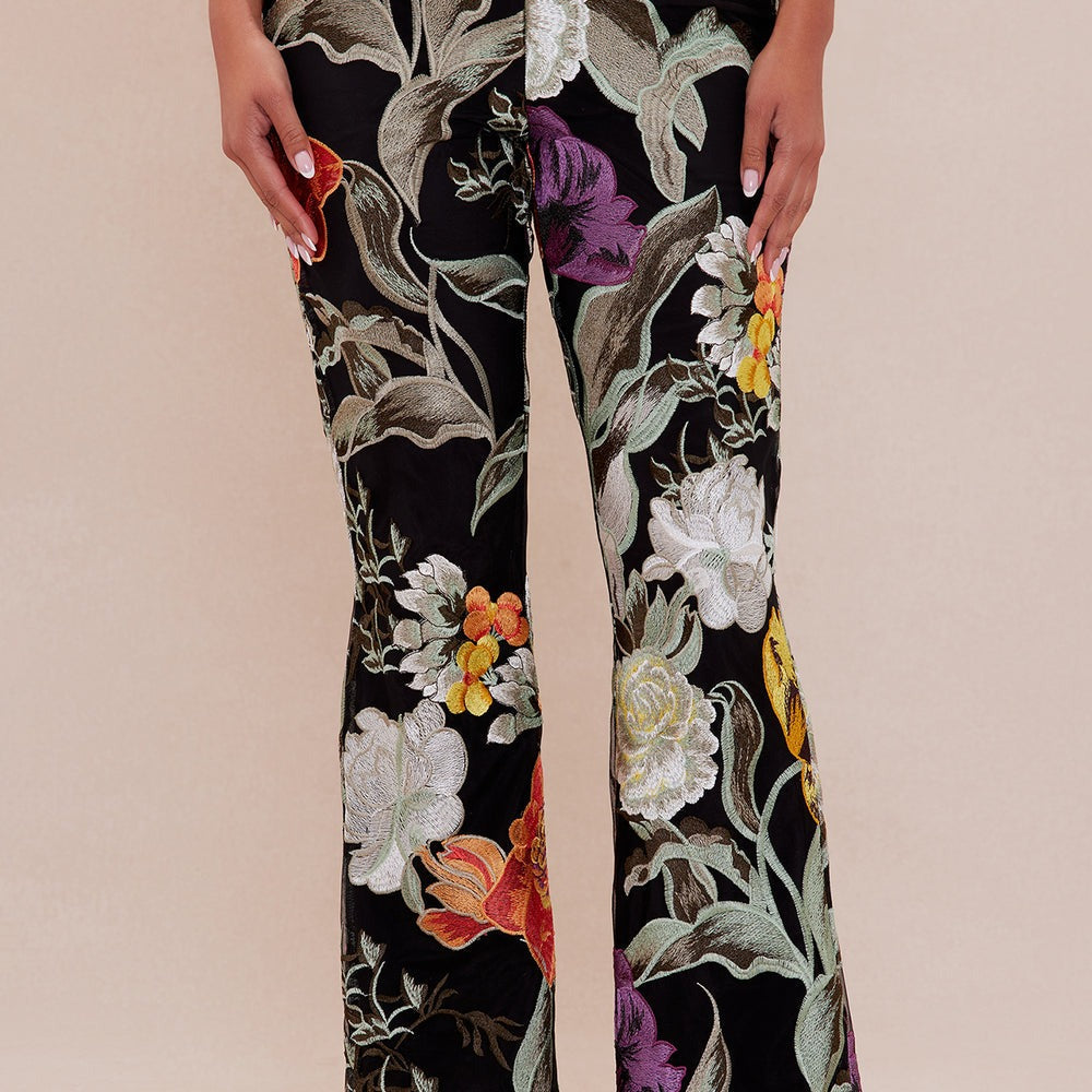 Adaila Floral Embroidered Pant