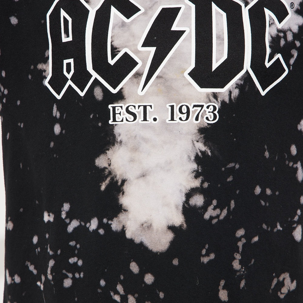 ACDC Electric Bleach Washed Tee