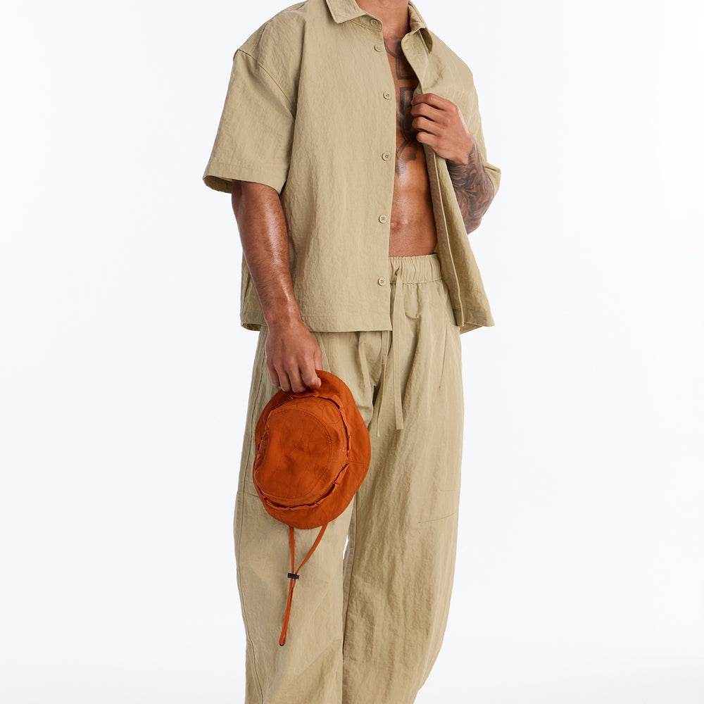 After Dark Amalfi Nylon Button Up Shirt