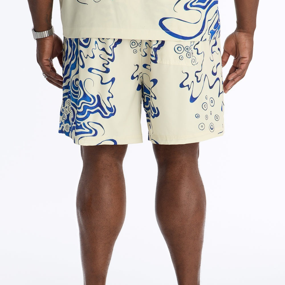 Abstract Mykonos Swim Trunk 7â3