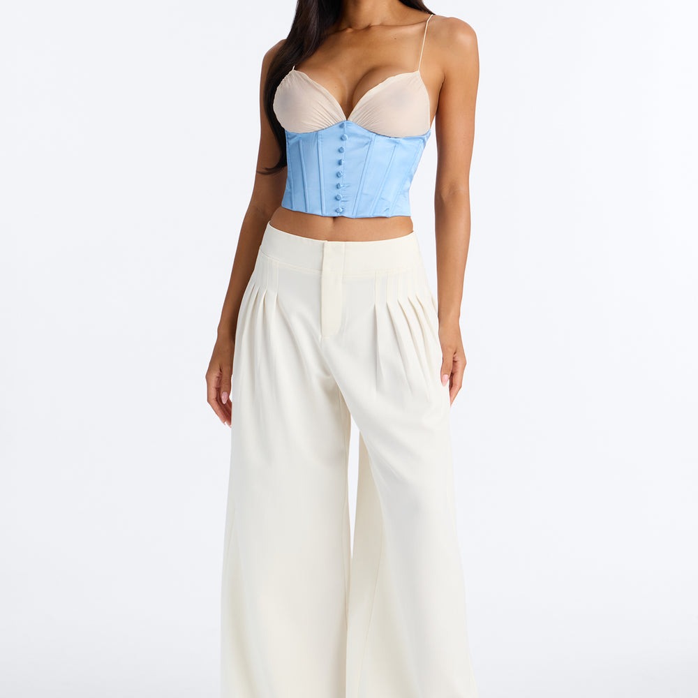Adele Pleated Wide Leg Trouser Pant 33â3