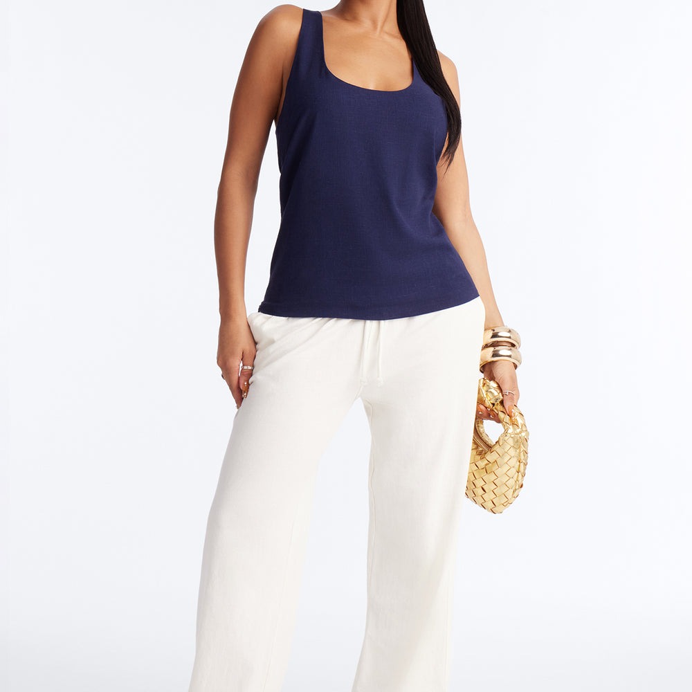 Alba Racerback Linen Top