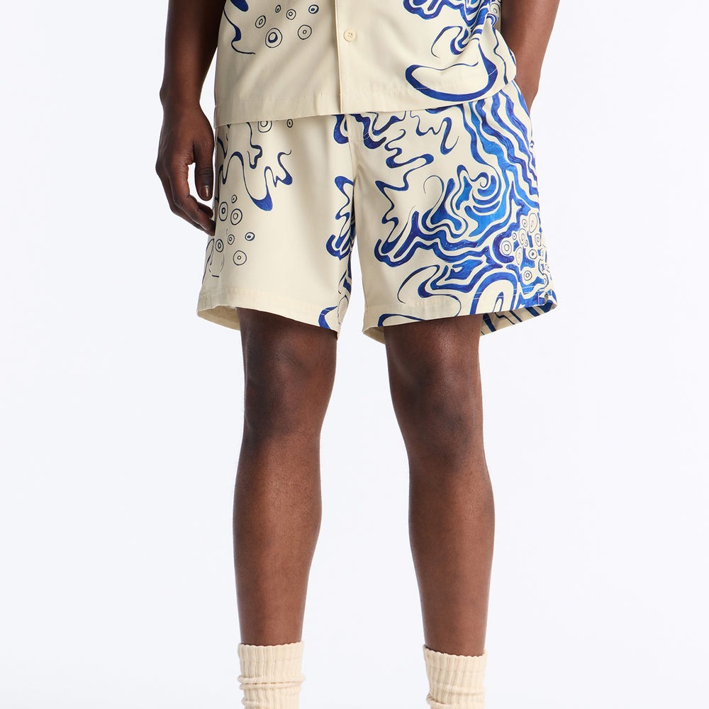 Abstract Mykonos Swim Trunk 7â3