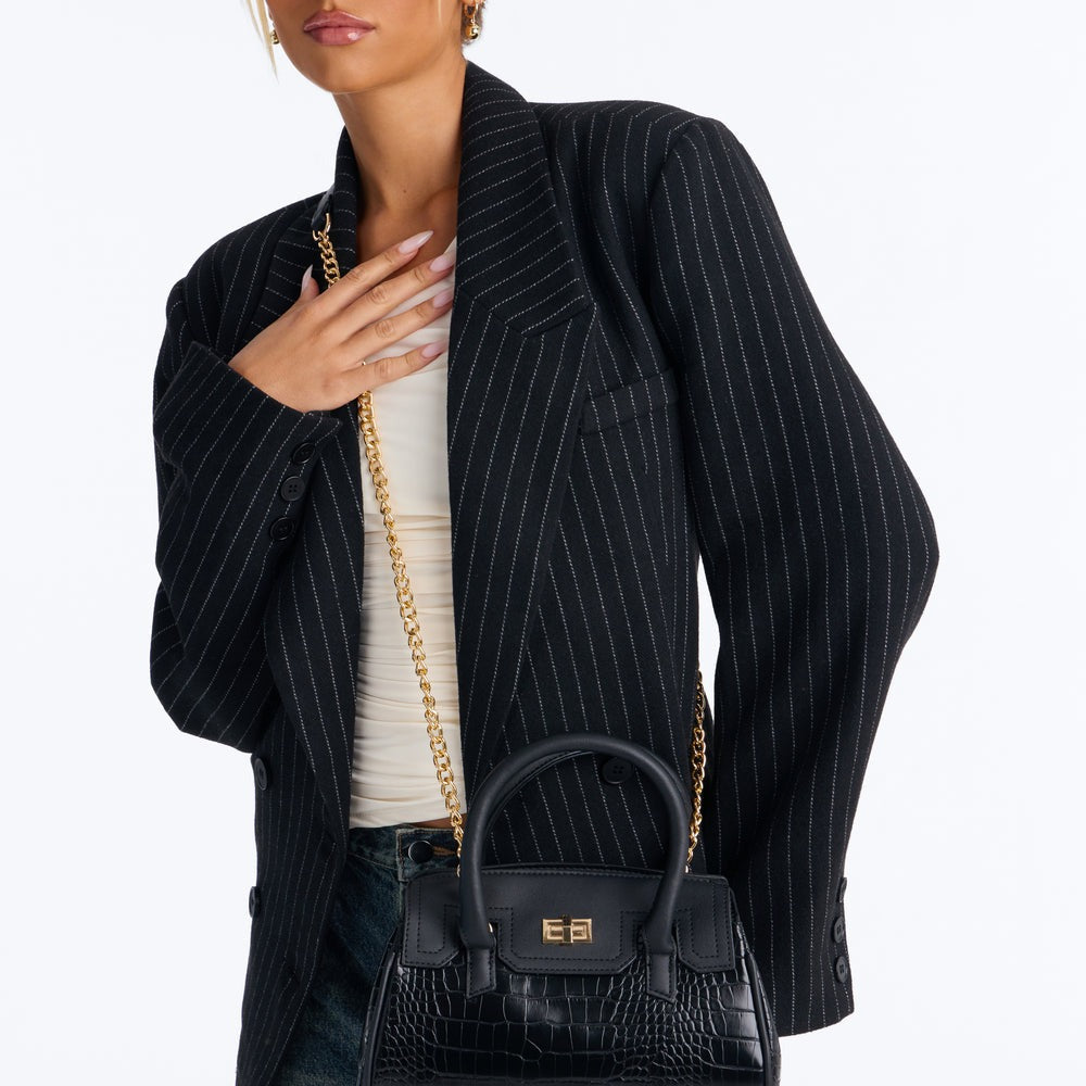 A Thing Of Beauty Faux Leather Satchel Handbag