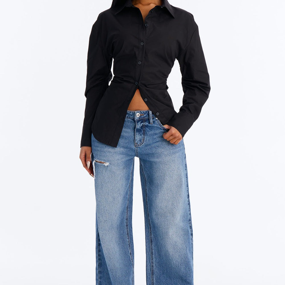 Alaia Poplin Button Up Shirt