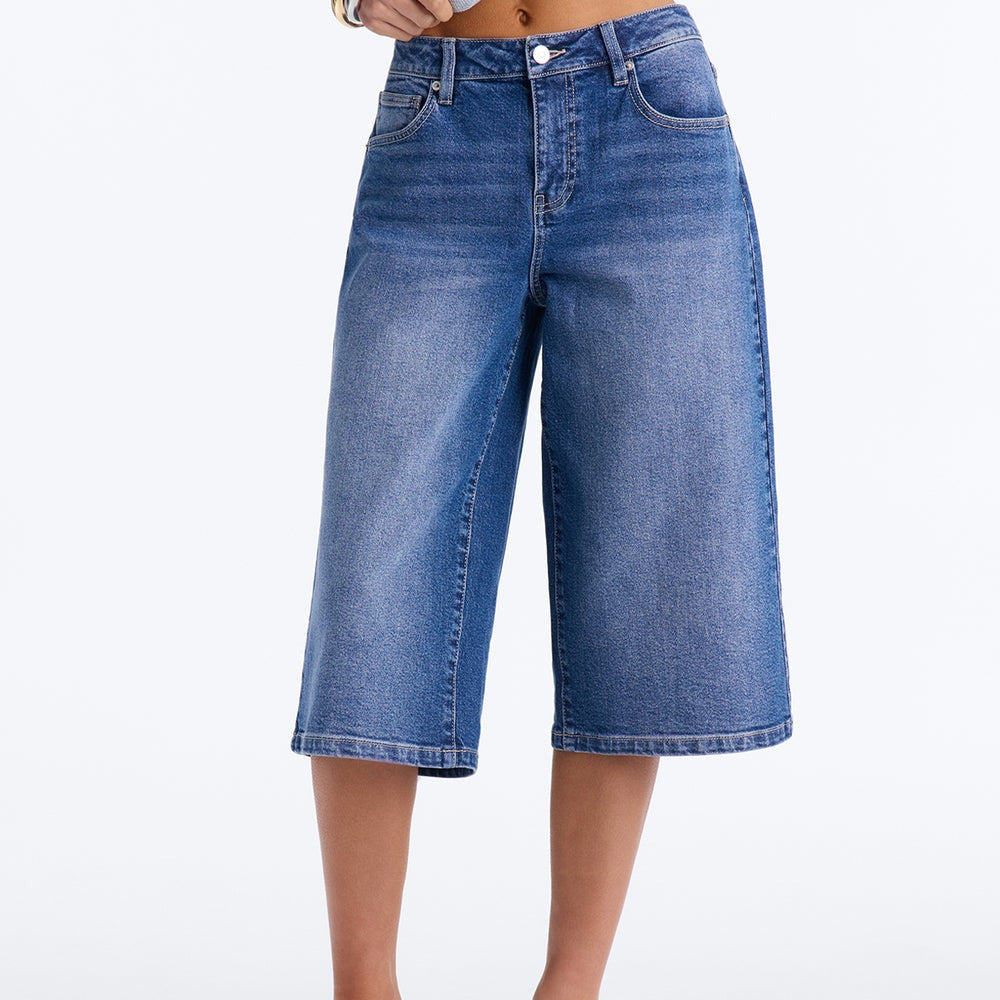 Addy Straight Leg Culotte Jeans
